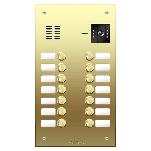 6814 14 button Brass video panel, name win. size D