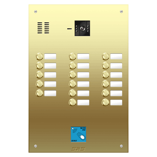 6817/08 17 button Brass video panel, prox., name win. size D
