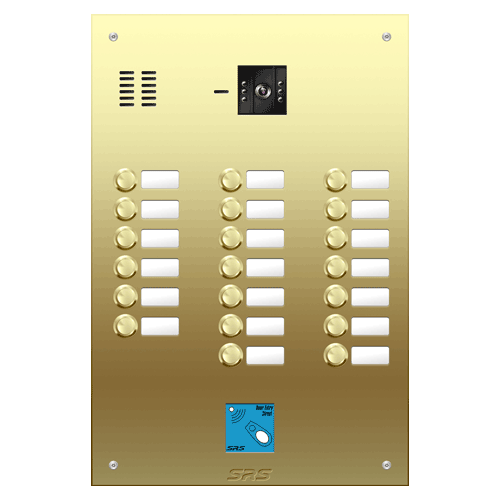 6820/08 20 button Brass video panel, prox., name win. size D