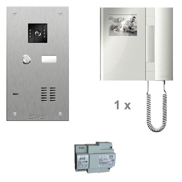 K4701 01 monitor kit - stainless steel panel & T-line monitor