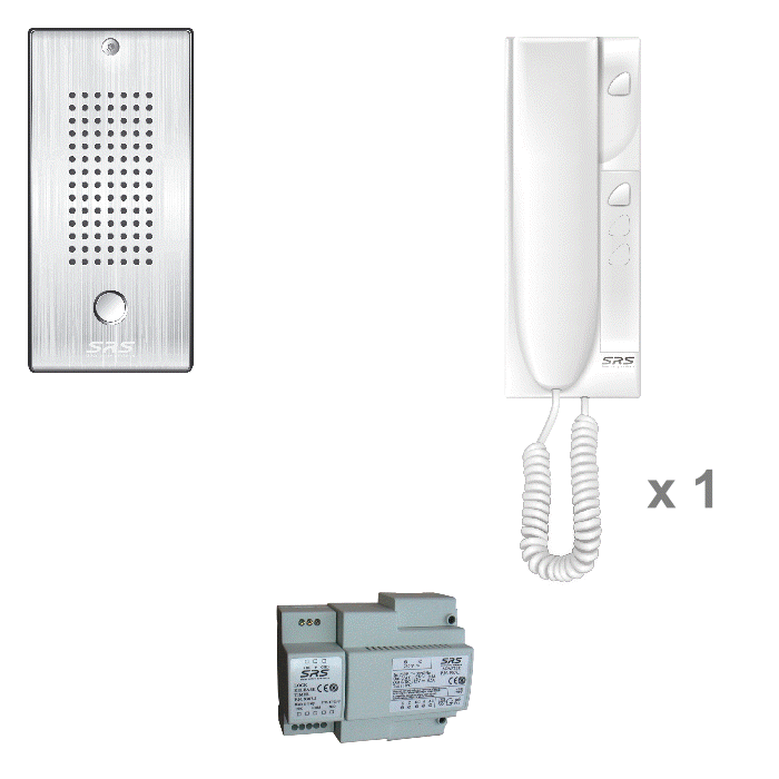 K5101S 01 way door VR entry kit, S Steel panel           surface