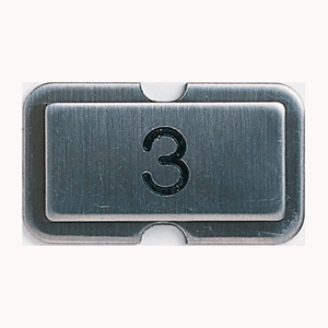 NPS03 Stainless steel name plate engraved 3