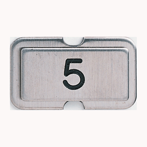 NPS05 Stainless steel name plate engraved 5