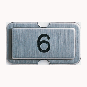 NPS06 Stainless steel name plate engraved 6