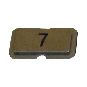 NPS07 Stainless steel name plate engraved 7