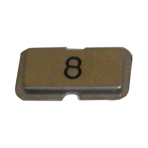 NPS08 Stainless steel name plate engraved 8