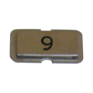 NPS09 Stainless steel name plate engraved 9