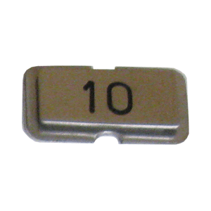 NPS10 Stainless steel name plate engraved 10