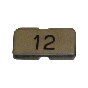 NPS12 Stainless steel name plate engraved 12