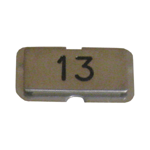 NPS13 Stainless steel name plate engraved 13