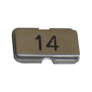 NPS14 Stainless steel name plate engraved 14