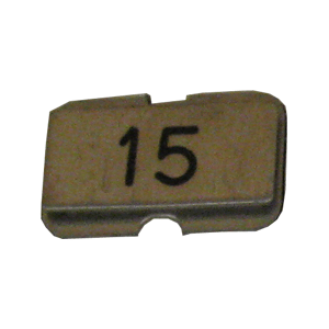 NPS15 Stainless steel name plate engraved 15