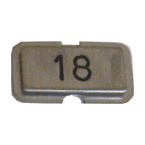 NPS18 Stainless steel name plate engraved 18