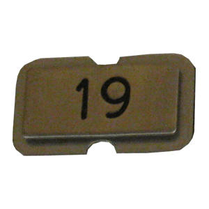 NPS19 Stainless steel name plate engraved 19