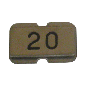 NPS20 Stainless steel name plate engraved 20