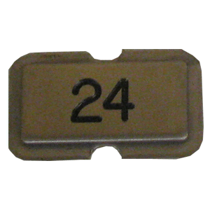 NPS24 Stainless steel name plate engraved 24
