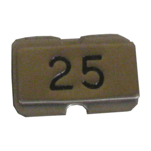 NPS25 Stainless steel name plate engraved 25