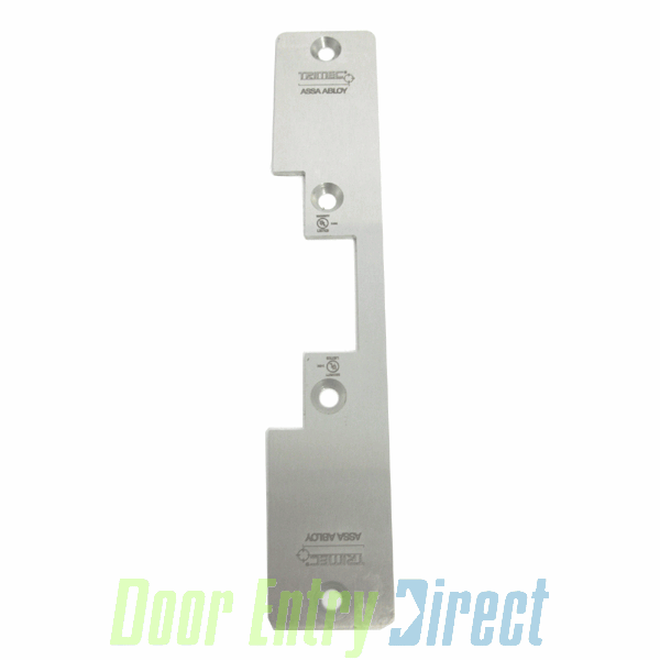 210100-530 Trimec    long faceplate for ANSI strike          202 x 36mm